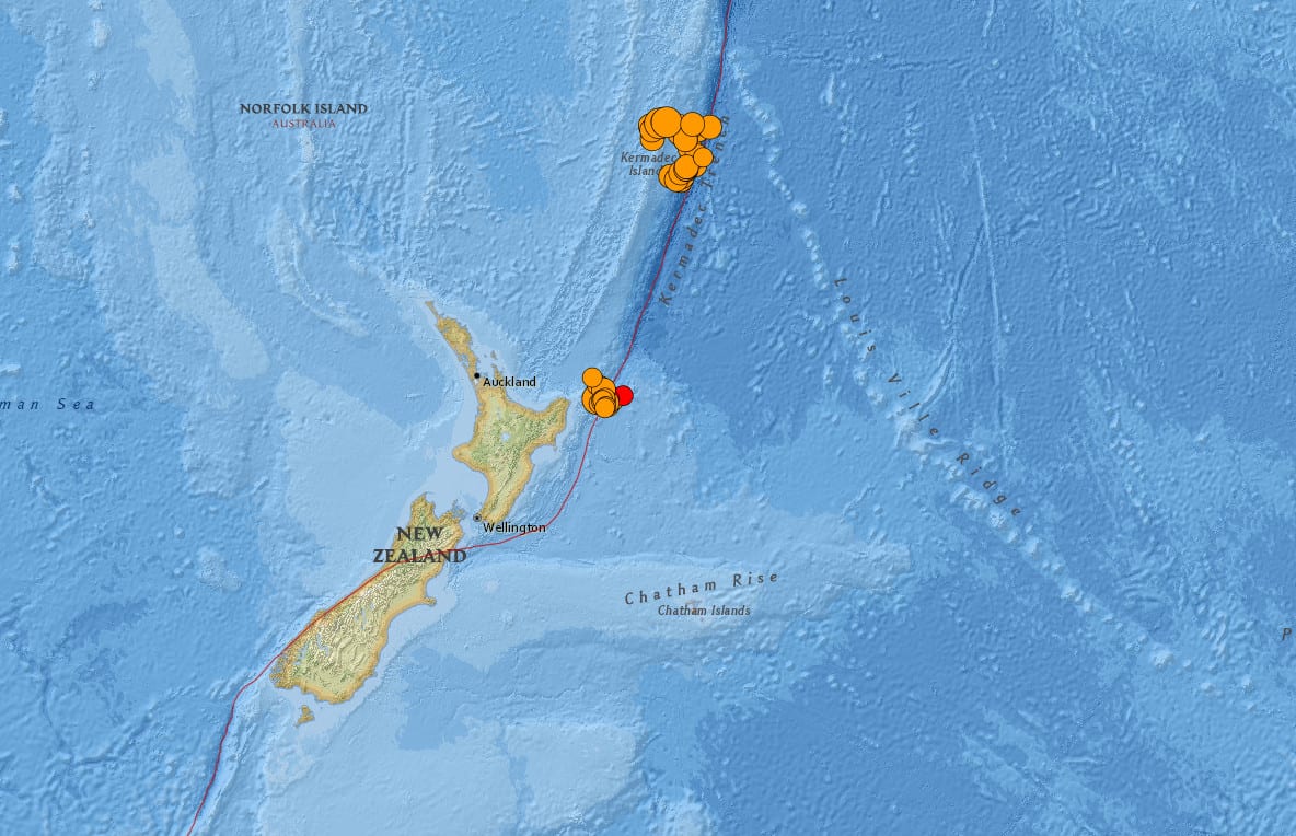 Sok, nagy erejű földrengés Új-Zéland térségében! 6