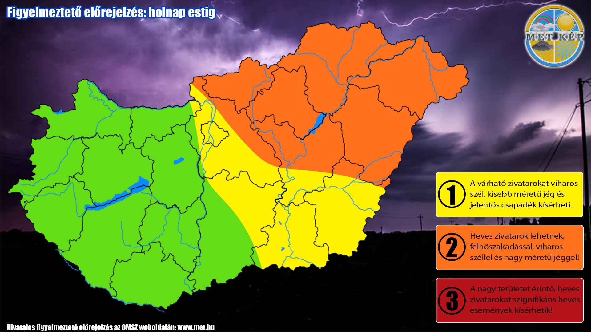 Ma felhőszakadás eső villámárvíz