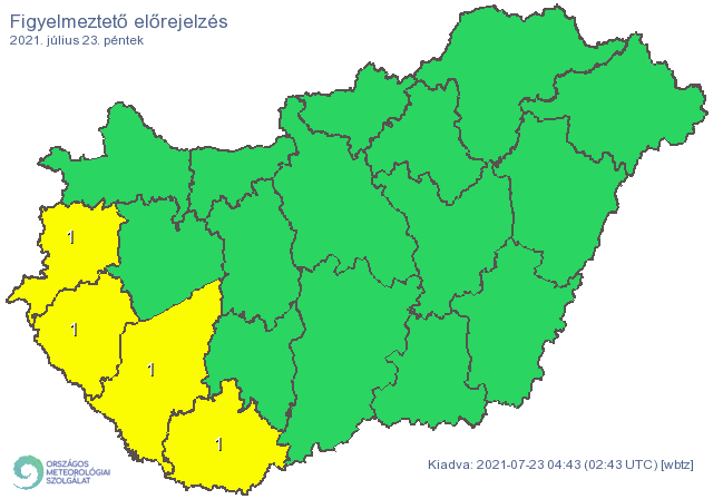 Figyelmeztetés zivatar