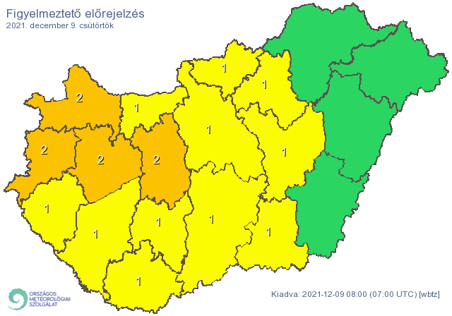 Hóvihar nyugaton hó figyelmeztetés 