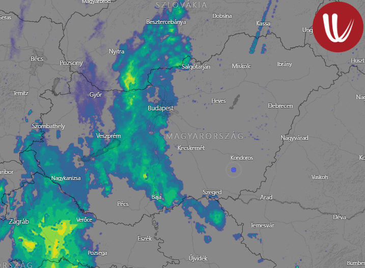 Jelenleg szórványosan esik az eső, ónos csapadák hull, illetve havazik