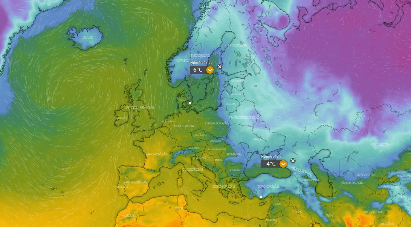 A török riviérán hidegebb van, mint Koppenhágában
