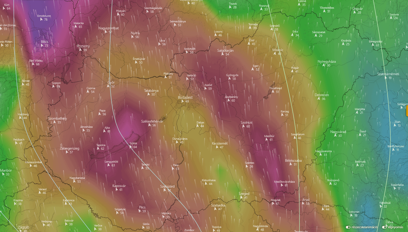 Viharos szél kíséri az erőteljes hőhullámot